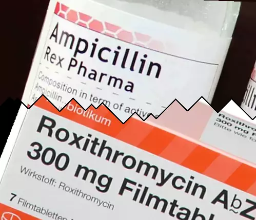 Ampicillin vs Roxitromicin