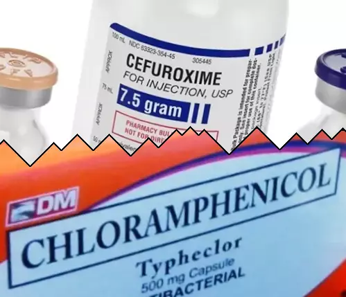 Cefuroxim vs Klóramfenikol
